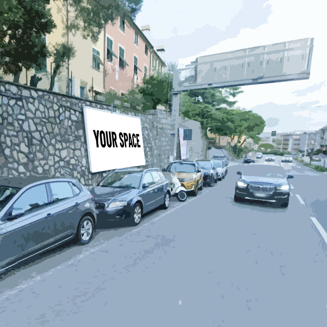 SPAZIO PUBBLICITARIO 600 x 300 Corso Europa (GENOVA) Dal 19/10/2026 al 01/11/2026 14 giorni